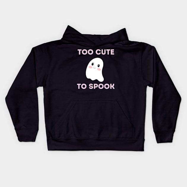 Funny Gifts for Halloween Too cute to spook Kids Hoodie by MARKBAY Shop